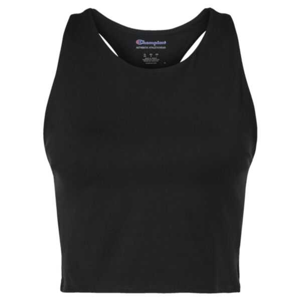Women's Crop Racerback Tank Top Thumbnail