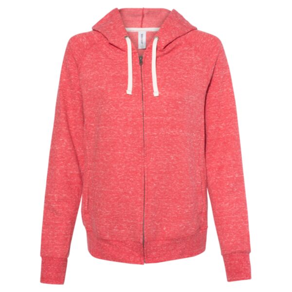 Women's Snow Heather French Terry Full-Zip Hooded Sweatshirt Thumbnail